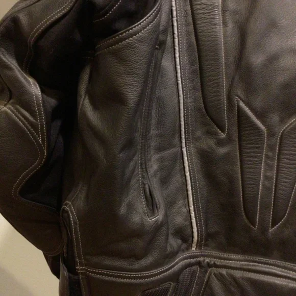 Joe Rocket leather motorcycle jacket